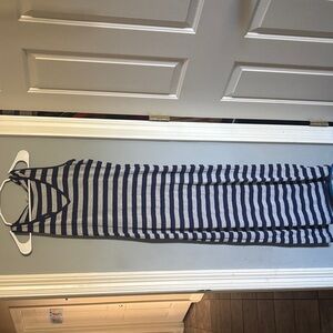 Striped Sleeveless Maxi Dress